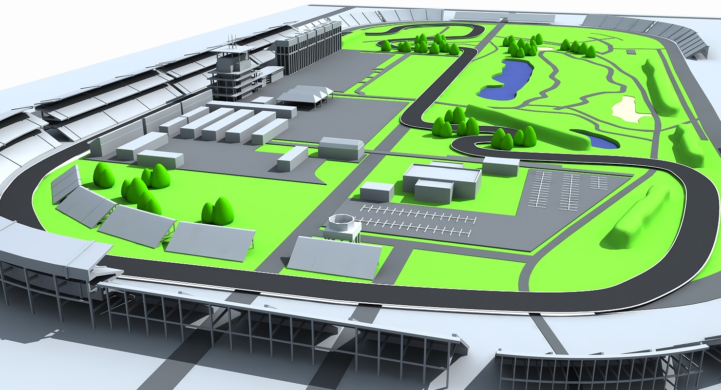 Giimann Indianapolis Motor Speed Way Map   Speedway 1 